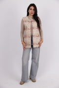 Signature Embroidered Vest – Sand
