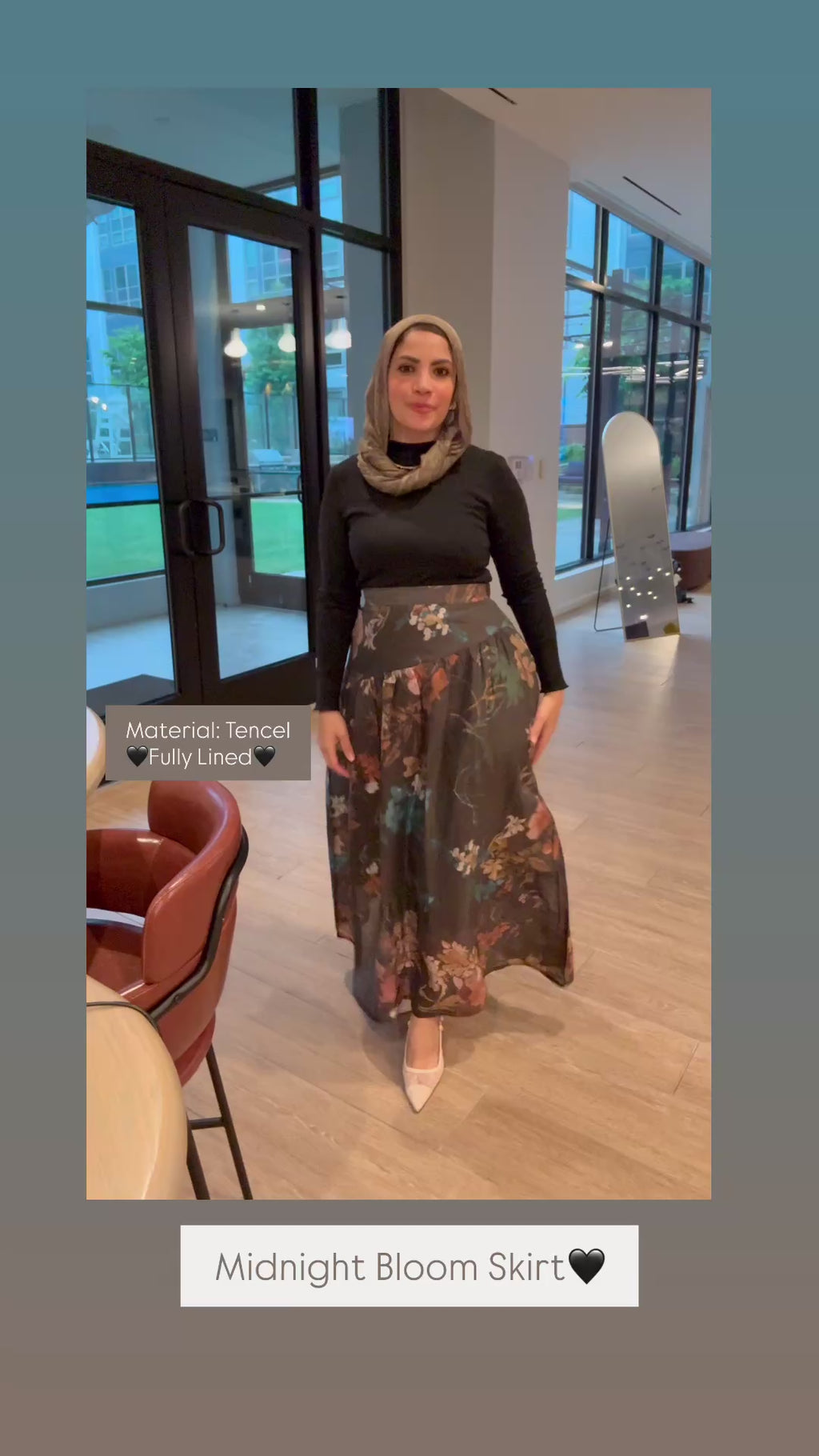 Midnight Blossom Skirt